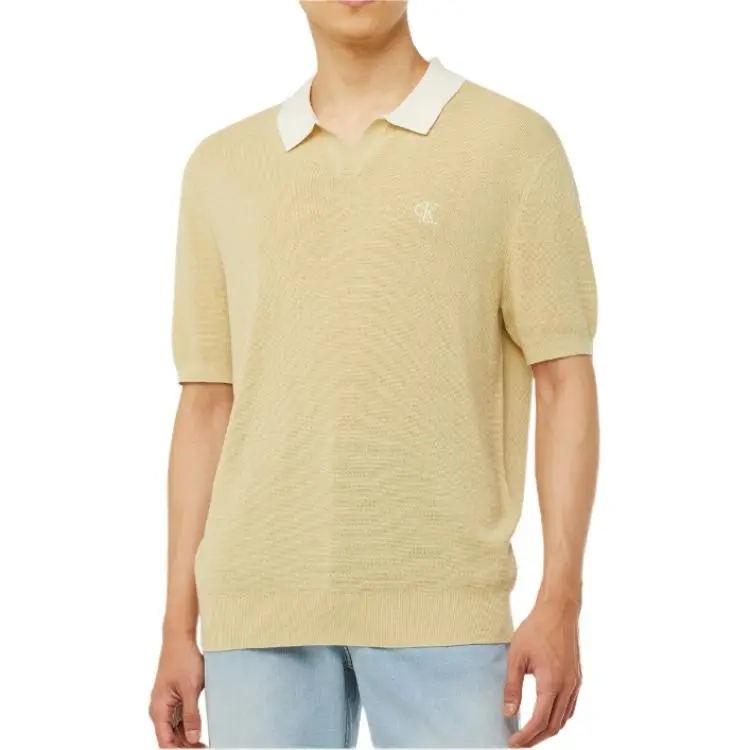 CALVIN KLEIN Polo Shirt Men's Green-4