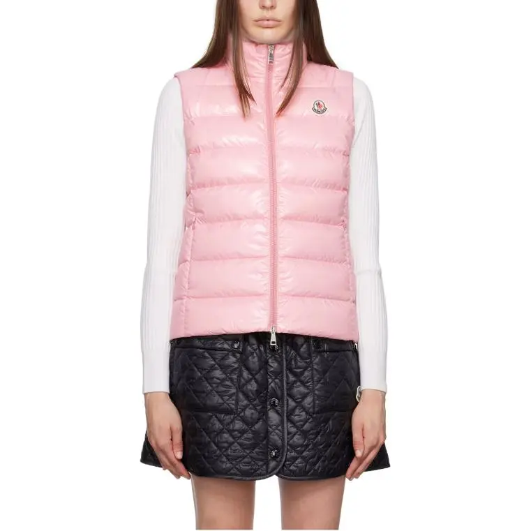Moncler Ghany Series Vests Women's Pink-2