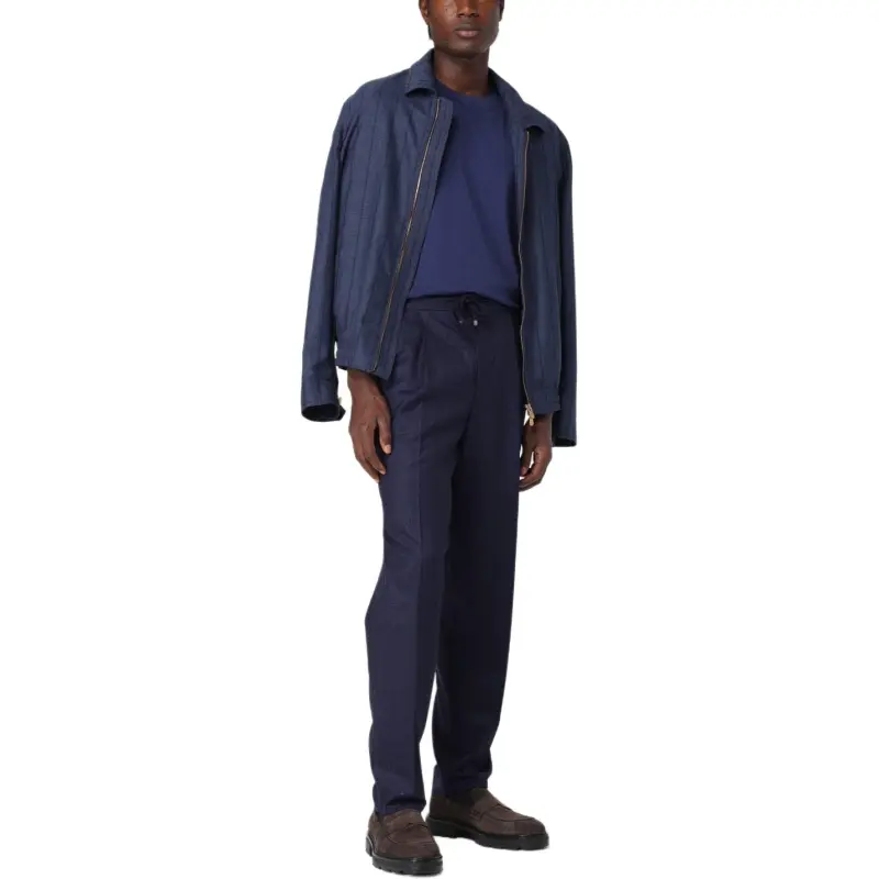 Brunello Cucinelli Pleated Tapered Leg Trousers-2