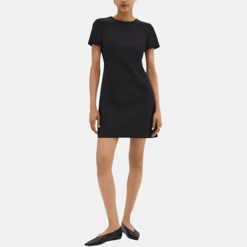 THEORY Short sleeve Wool T shirt Dress-1