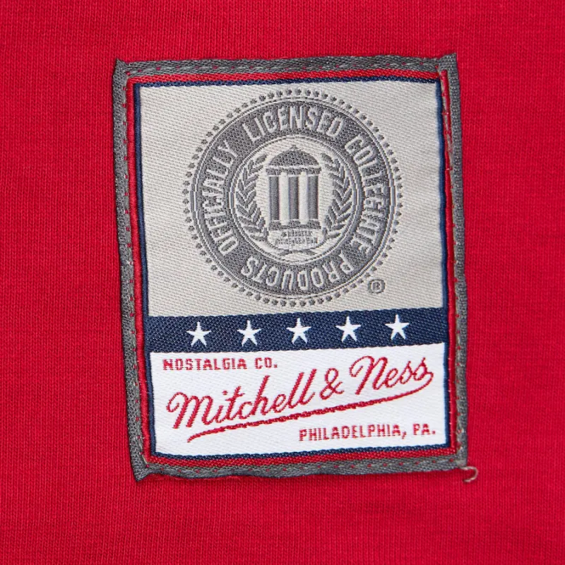 Mitchell & Ness x NCAA Arkansas Razorbacks Jacquard Ringer T Shirt Men's Red-2