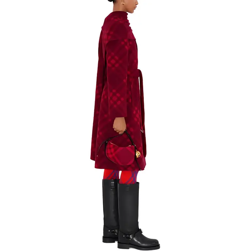 Burberry Coats Women's Red-3