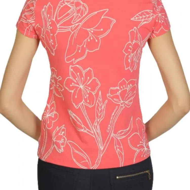 EMPORIO ARMANI EA7 T Shirt Women's Pink-4