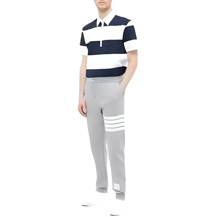 THOM BROWNE 4 Bar Striped Sweatpants-5