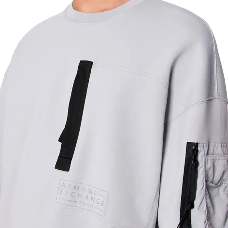 ARMANI EXCHANGEAE Sweatshirt Men's Light Gray-4