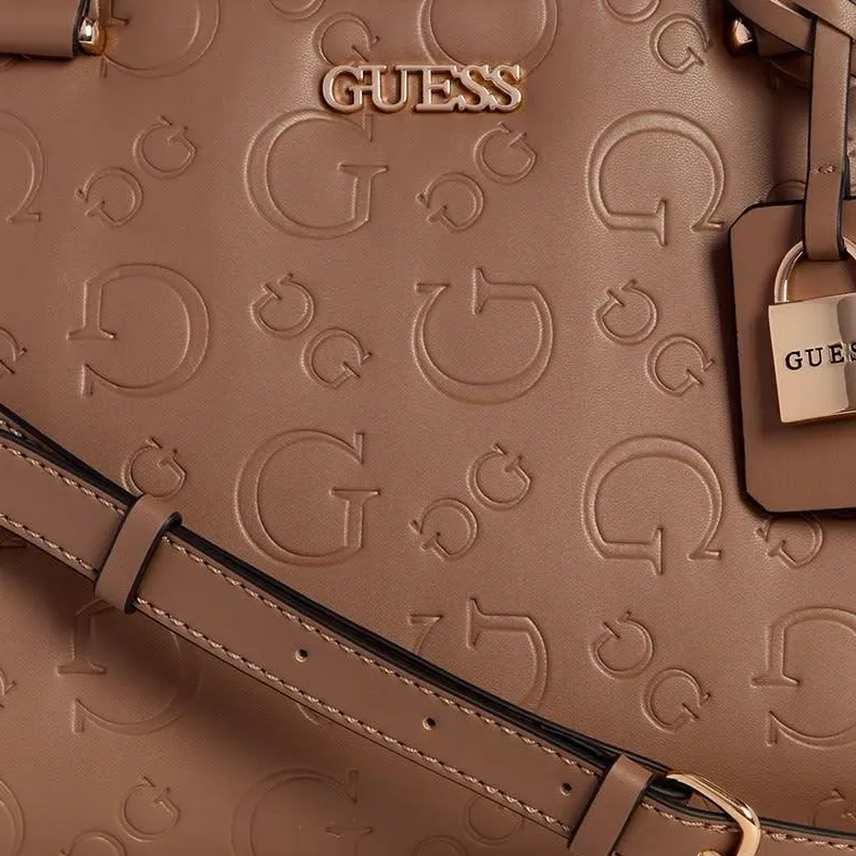 GUESS Artificial Leather Shoulder Bag Crossbody Bag Handbag Women's Chocolate-3