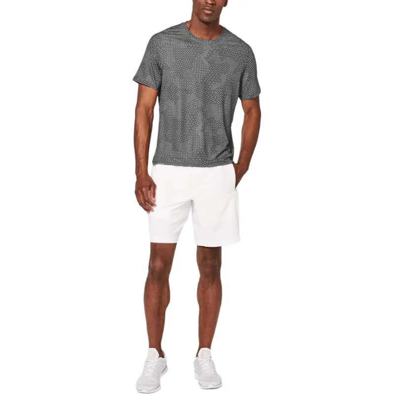 Lululemon Run Out T-Shirt Men's Dark Gray White-2