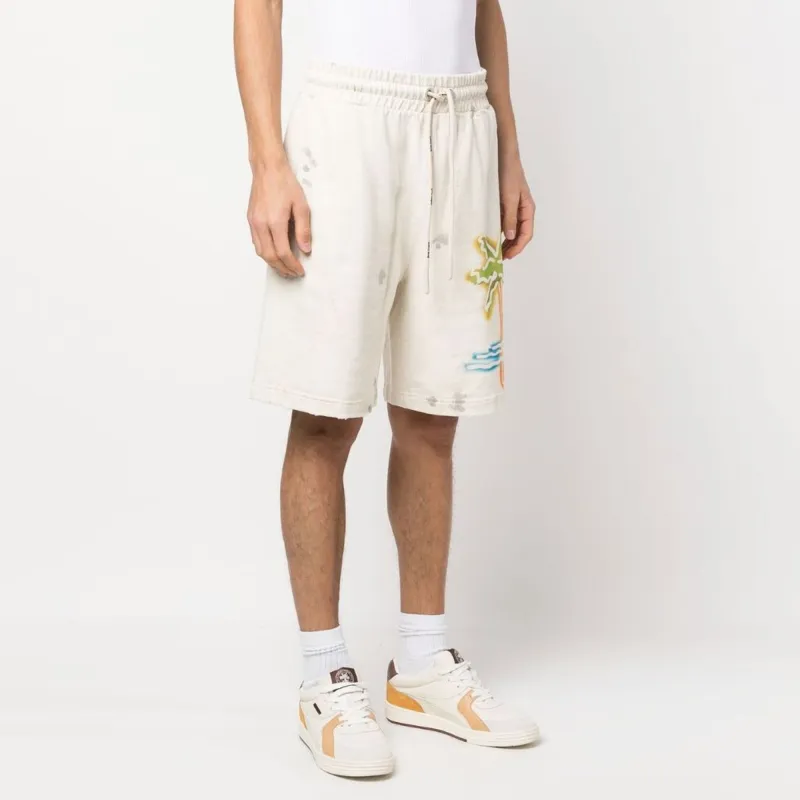 PALM ANGELS Palm Neon Sweat Shorts-3