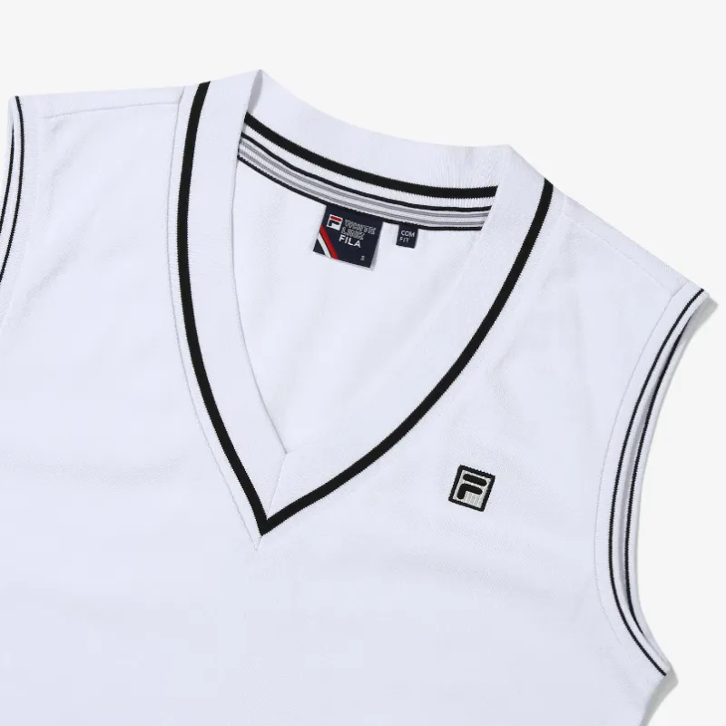 FILA Sleeveless Dress Women's White-4