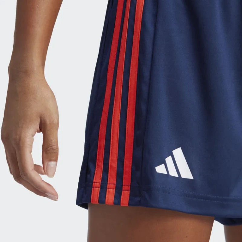Adidas FRANCE HANDBALL SHORTS Casual Shorts Women's Marine Blue-4
