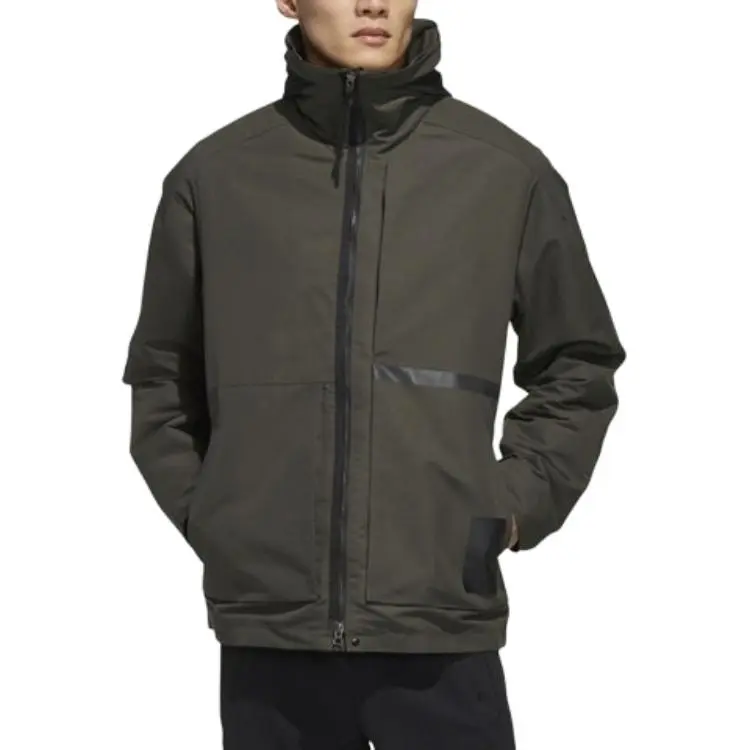 Adidas Jackets Men Dark Earth Gray-2