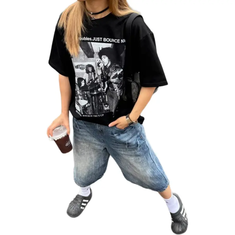 Humanism 1986 Denim Shorts Unisex Blue-2