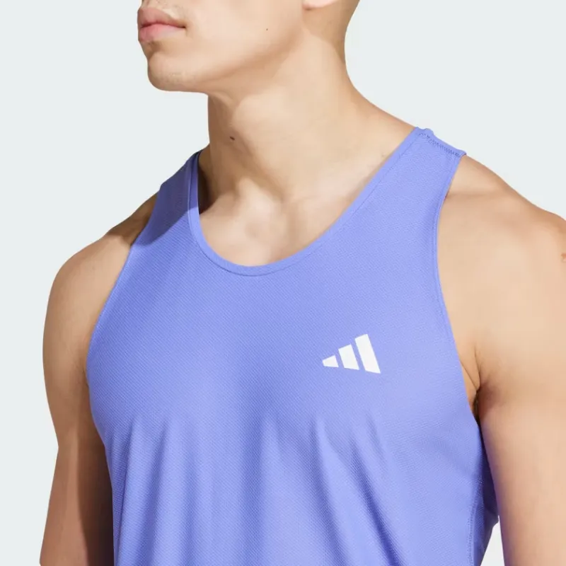 Adidas AEROREADY Tank Top Men Half Cobalt Blue-4