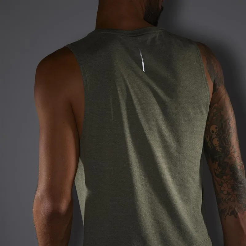 SALOMON CROSS RUN Tank Tops Men's Green-3