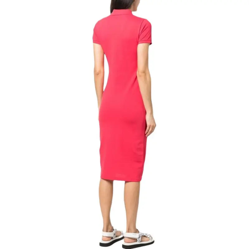 Polo Ralph Lauren Short Sleeved Dress Women's Coral Red-2