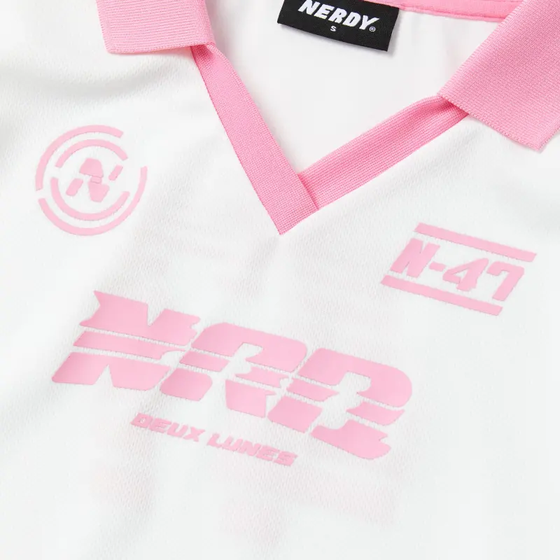 Nerdy Polo Shirts Women's White-2