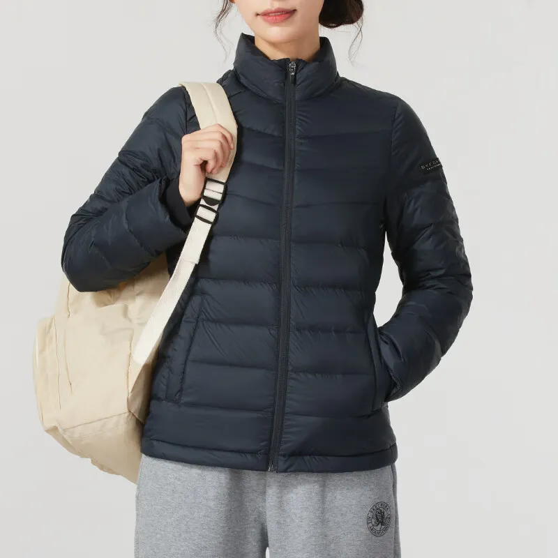 Skechers Comfortable Sports Collection Lifestyle Collection Down Jacket Women's Black-4