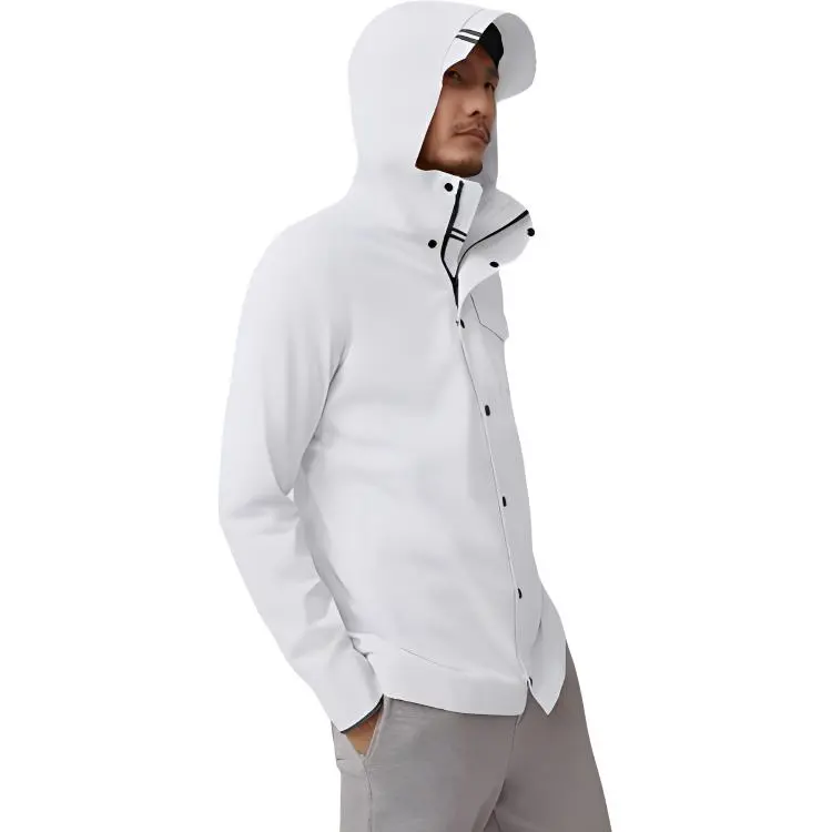 Canada Goose Waterproof And Windproof Windbreaker Jacket Men's Polaris White-0