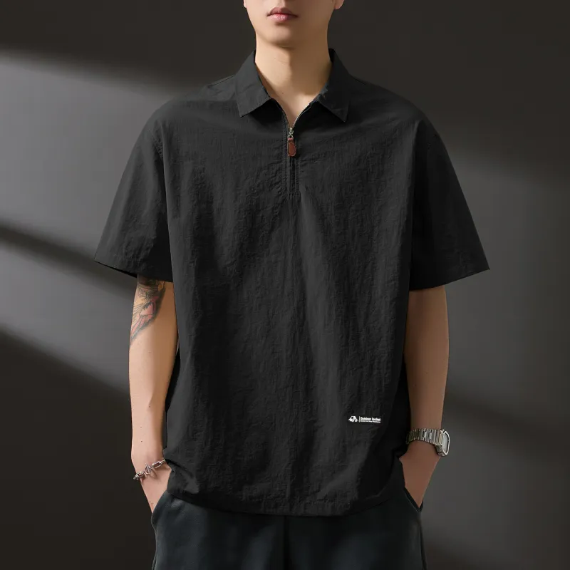 WOOD SOON Trendy Brand Casual Outdoor Shirt Short Sleeved Coat Unisex-9