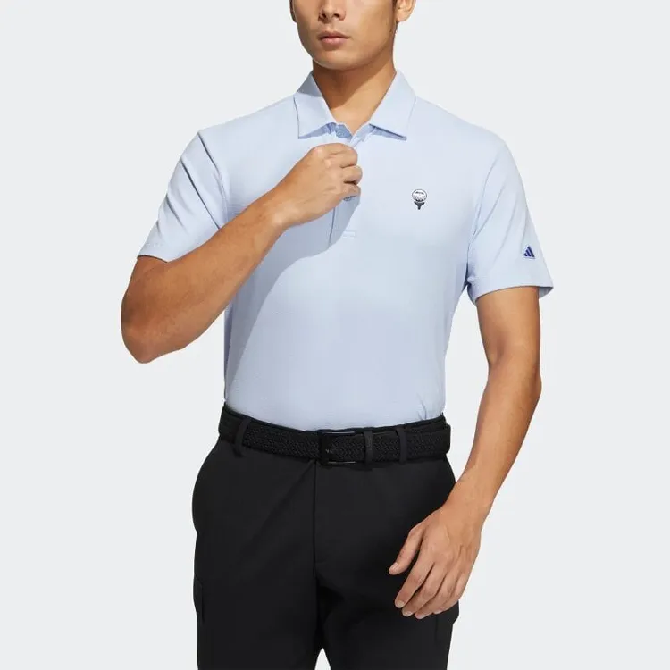 Adidas Polo Shirts Men Blue-2