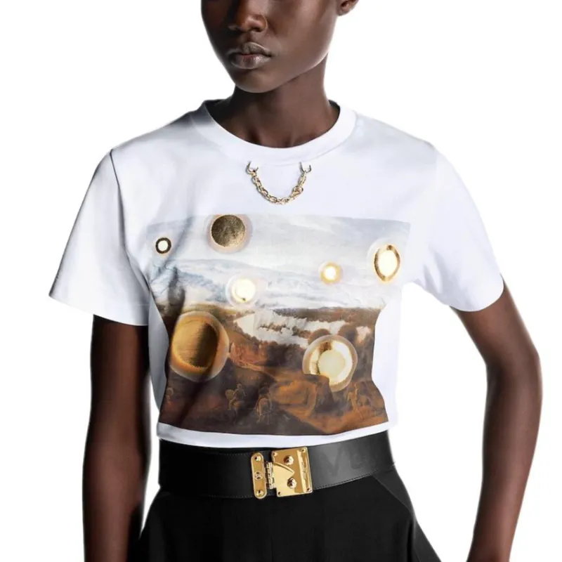 LOUIS VUITTON Regular T Shirt Women's White-2