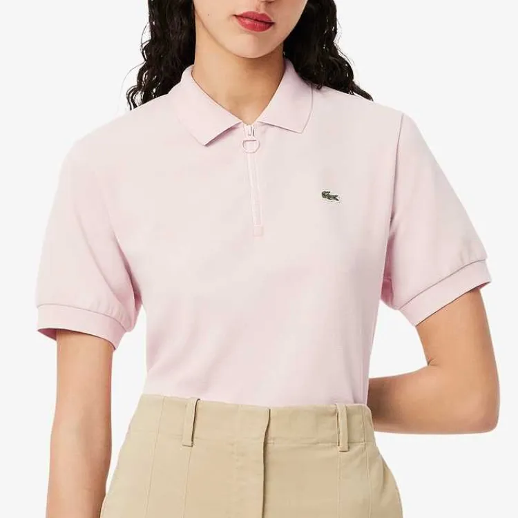 LACOSTE SS25 Polo Shirt Women's Light Pink-2