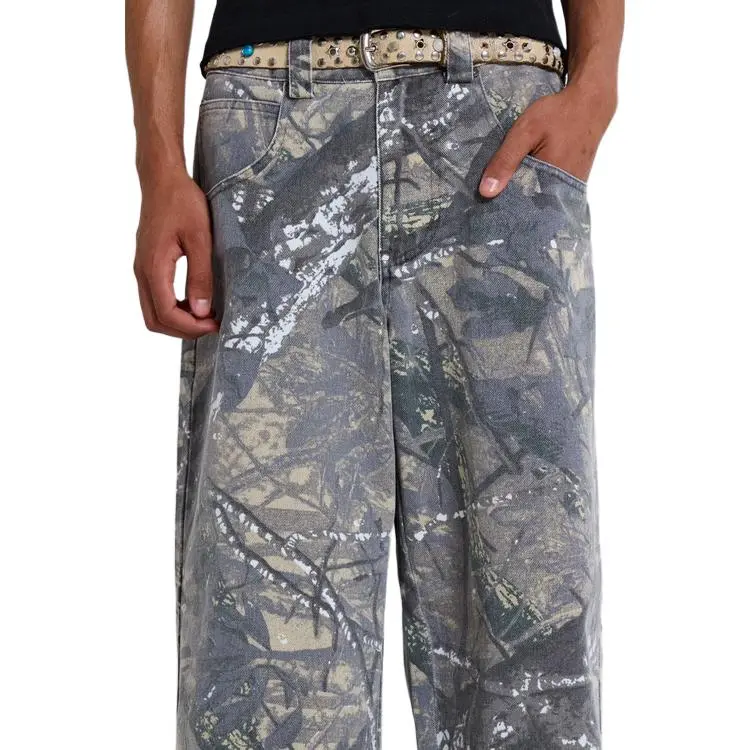 Jaded London Forest Camo Colossus Jeans Jeans Men's Camouflage-4