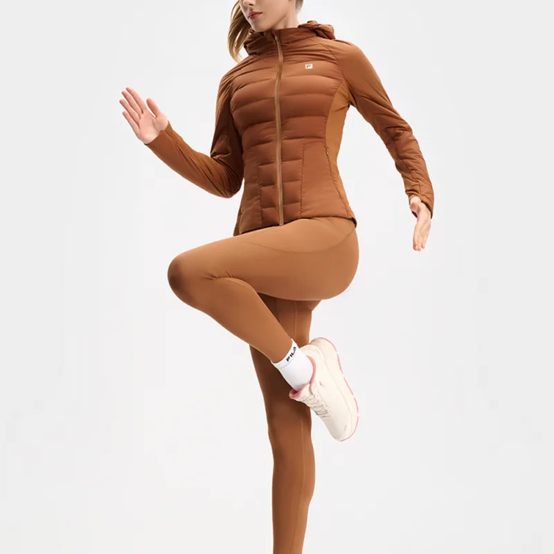 FILA Fitness Puffer Jacket Women's Chestnut Brown-5
