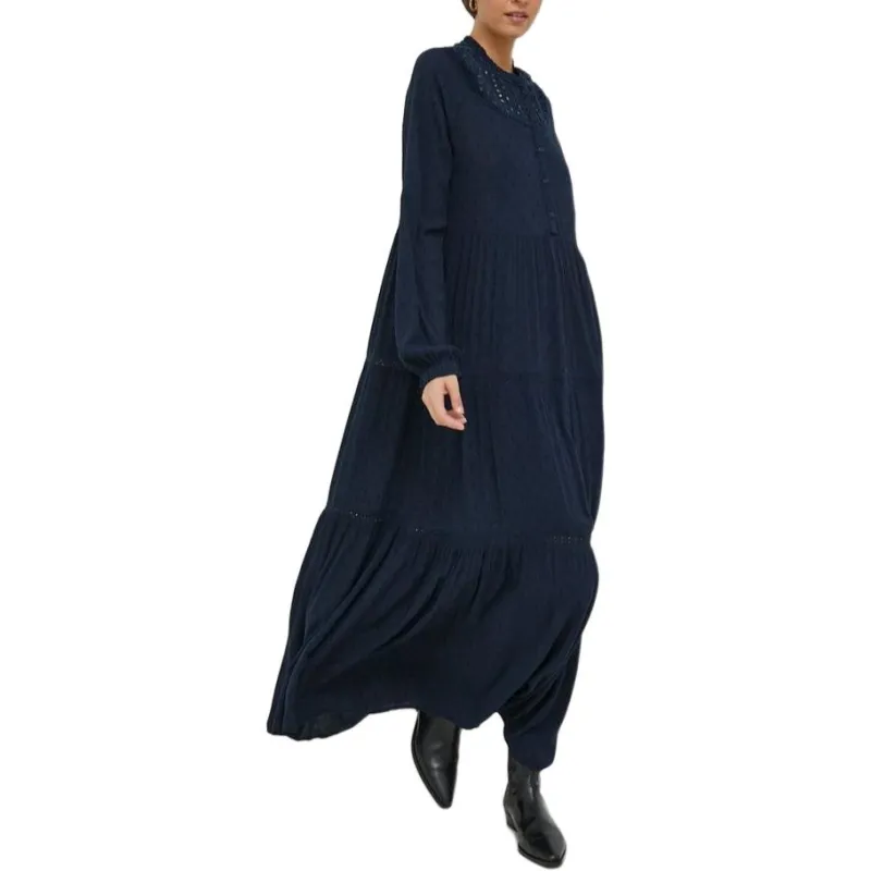 Pepe Jeans Long-Sleeved Dresses Women's Dark Blue-2
