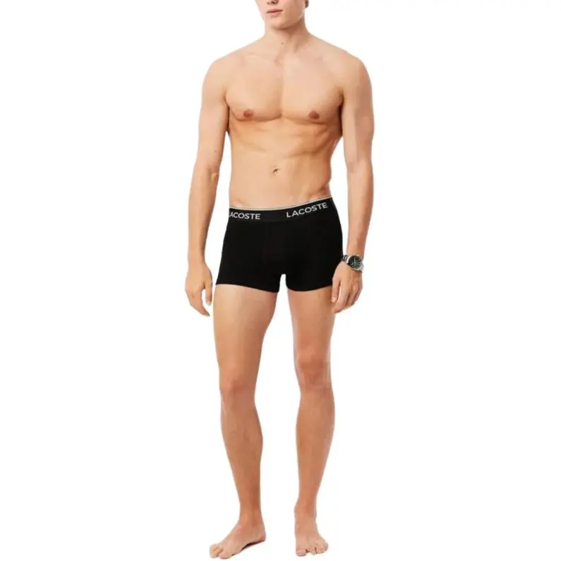 LACOSTE Logo waistband Slip on Boxers Pack Of Three-3