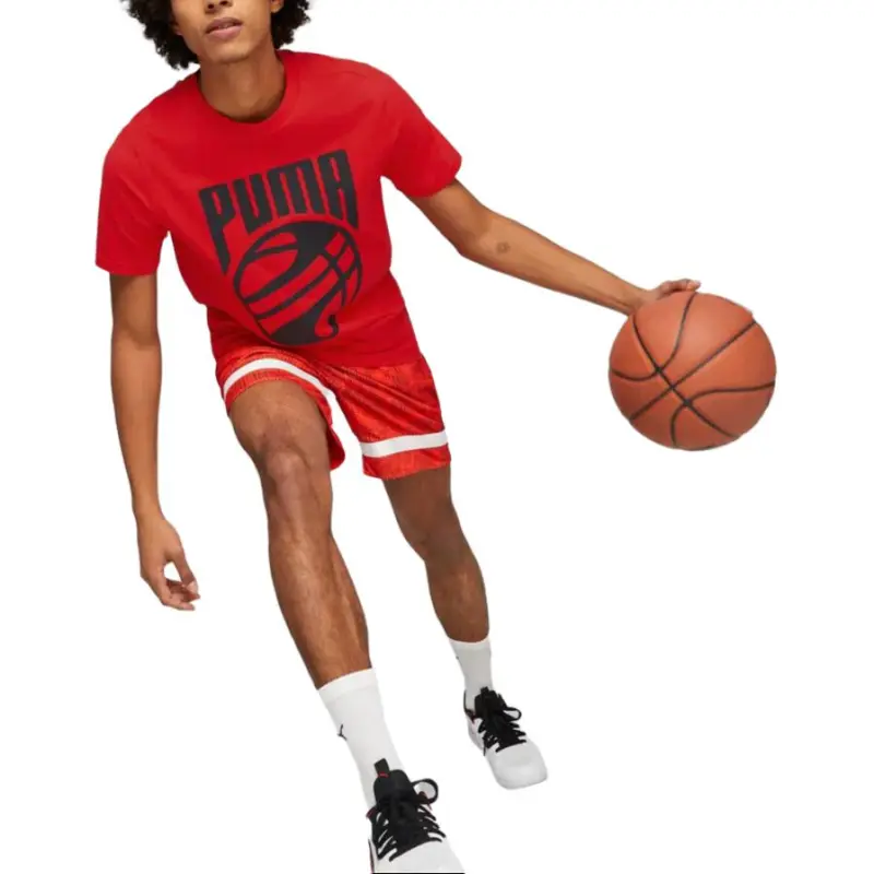 PUMA T Shirts Men Red-2
