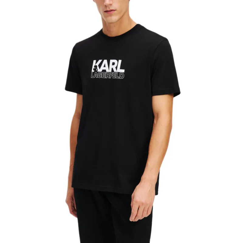 KARL LAGERFELD / Karl Lagerfeld Jeans Stack logo T shirt-1