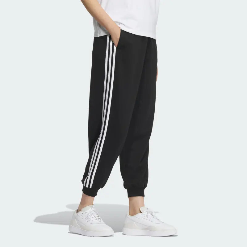 Adidas ESSENTIALS Studio Lounge Pants Casual Pants Women's Black-3