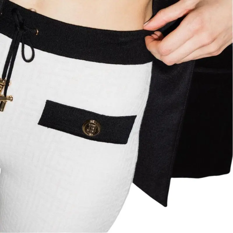 BALMAIN Knitted Sweatpants Women's White-4