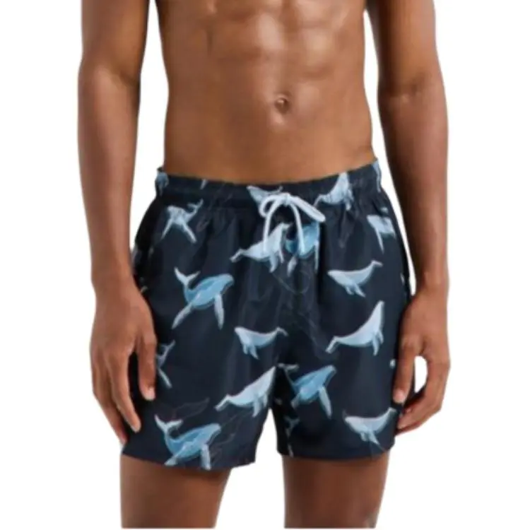 EMPORIO ARMANI Sea Animals pattern Swim Shorts-1