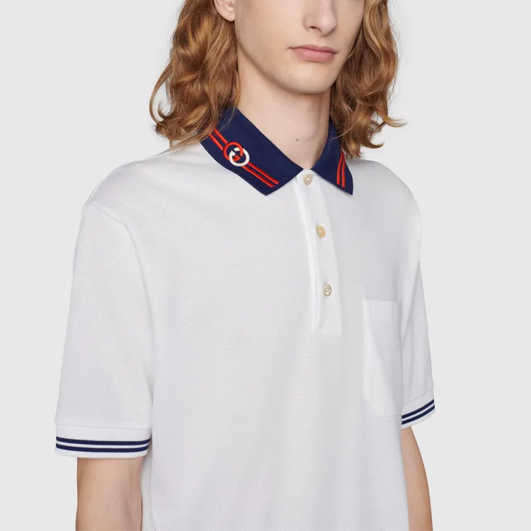 GUCCI SS22 Polo Shirt Men's White-4