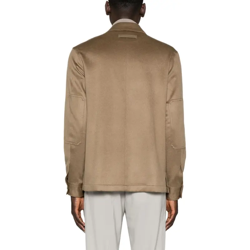 Ermenegildo Zegna Long Sleeved Buttoned Overshirt-2