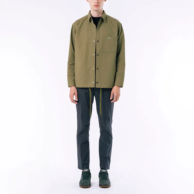 LACOSTE Jackets Coats Men's Olive Green-2