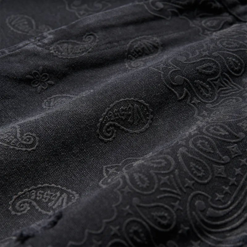 VESSEL Denim Shorts Unisex Black-3