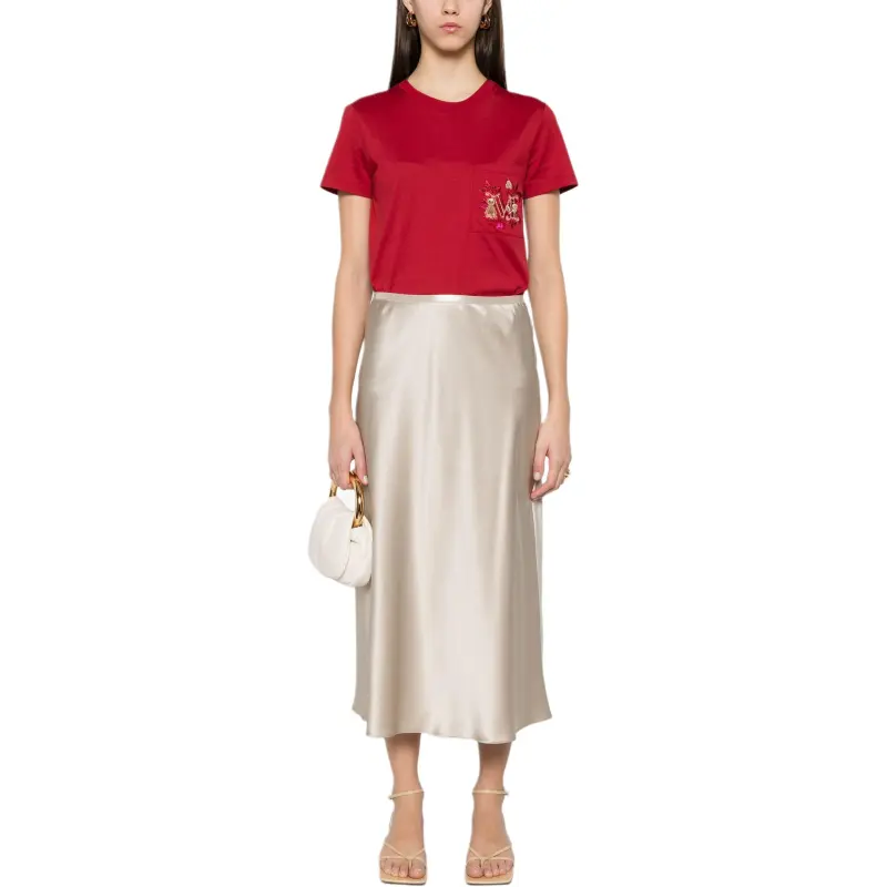 MaxMara Logo Embellished Crewneck T Shirt-1