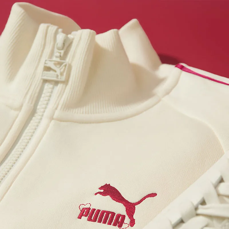 PUMA TRACK JACKET Jackets Coats Unisex Ecru-3