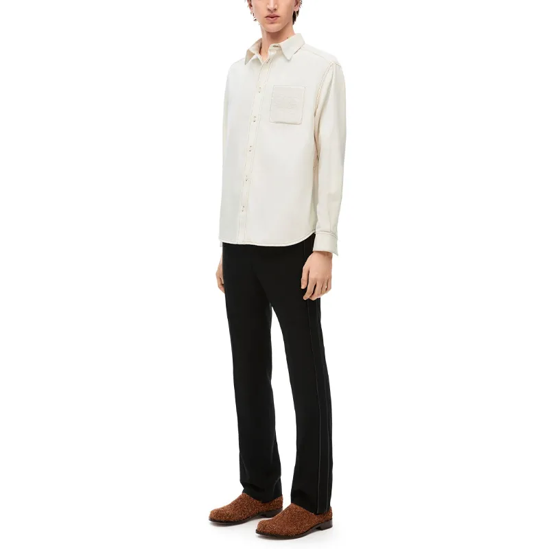 LOEWE Piped trim Wool Track Pants-5