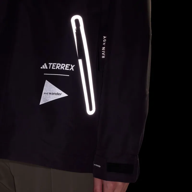 Adidas TERREX X And Wander Windbreaker Jackets Men Black-3