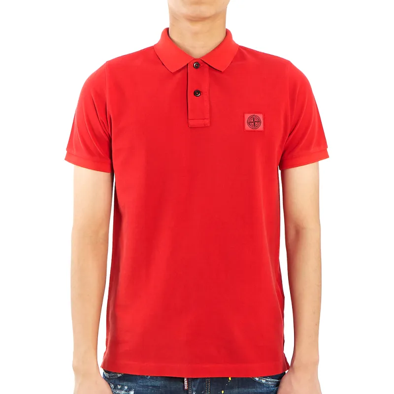 STONE ISLAND Polo Shirt Men's Red-2