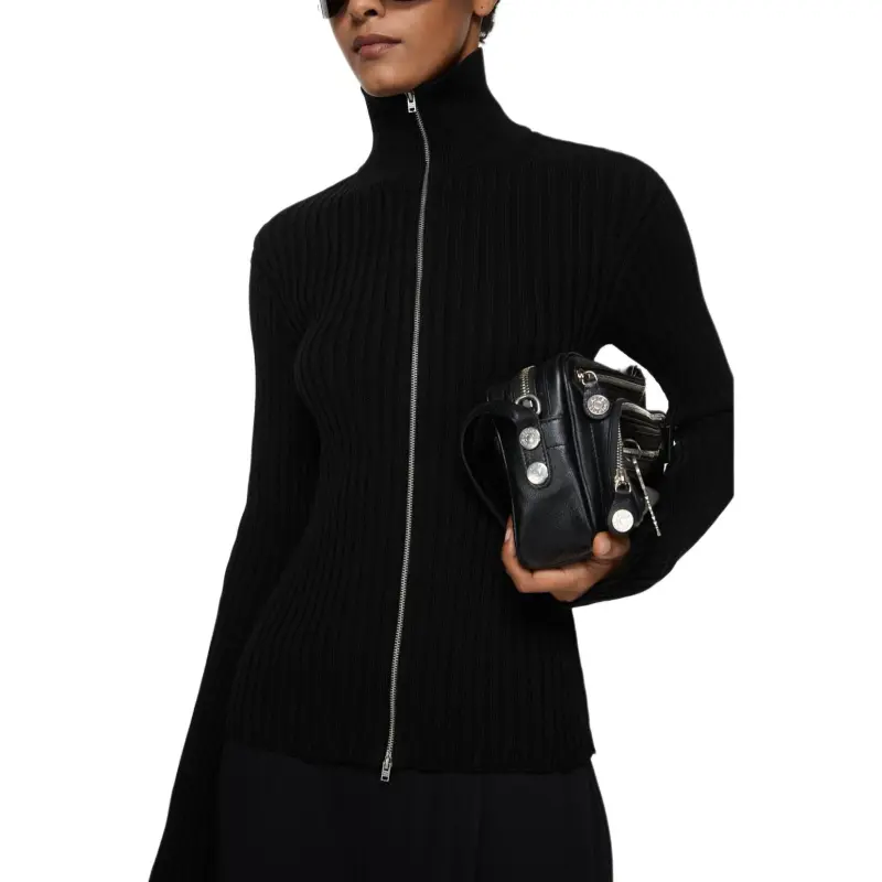 Acne Studios Zip Up High Neck Cardigan-1