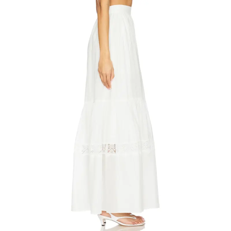 Aje Casual Long Skirt Women's Ivory White-3