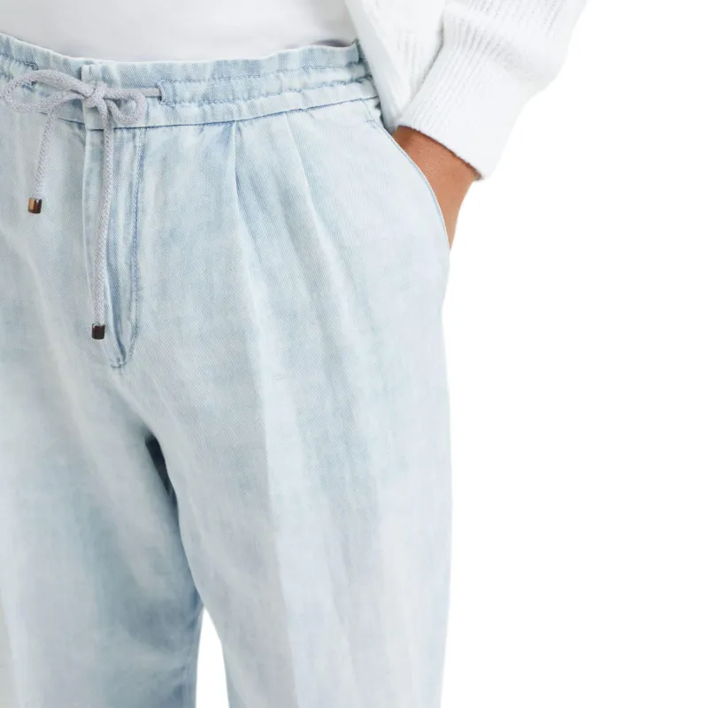 Brunello Cucinelli Drawstring Pleated Pants-4
