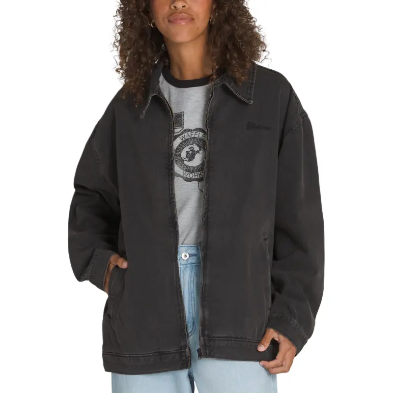 Vans SS25 Denim Jacket Women's Black-1