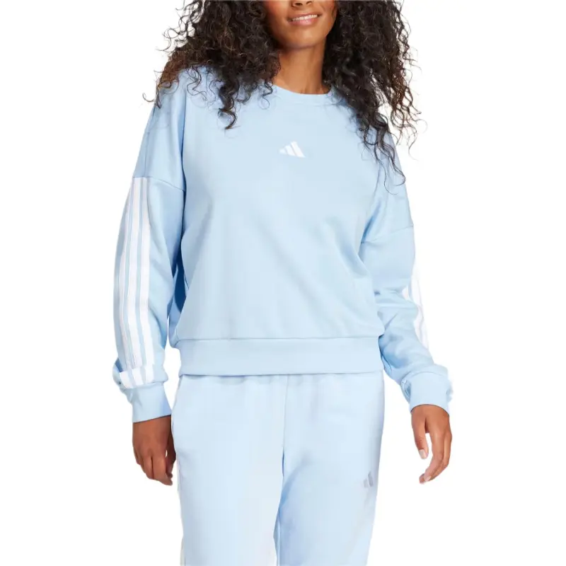 Adidas Free Shipping With AdiClub Essentials 3 Stripes French Terry Sweatshirt-1