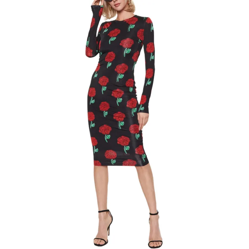 VERSACE JEANS COUTURE Long Sleeved Dresses Women's Black-3